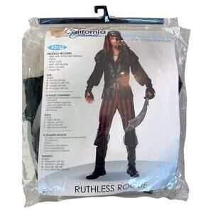 California Costumes Ruthless Rogue pirate Halloween costume adult men’s large